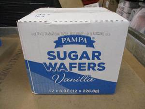 lot 162 image: 12 Count Pampa Vanilla Sugar Wafters Best by 11262023