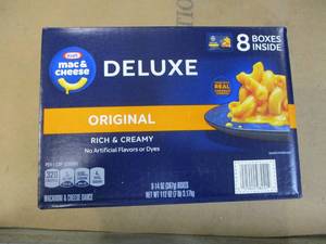 lot 166 image: 8 boxes Original Rich and Creamy Kraft Mac and Cheese- past best date Best by 12242023