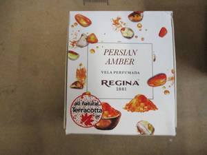 lot 171 image: 6 pack Regina Persian Amber Scented Candles