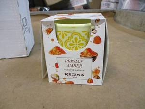 lot 173 image: 6 pack Regina Persian Amber Scented Candles