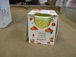lot 175 image: 6 pack Regina Persian Amber Scented Candles