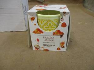 lot 177 image: 6 pack Regina Persian Amber Scented Candles