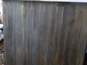 lot 4 image: Full Size Bed Wood Headboard...