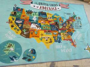lot 40 image: USA New Costco Area Rug 48 x 72...