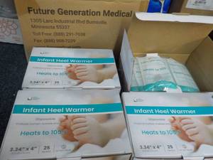 lot 54 image: Future Generation Medical Heel Warmers 4 x 25 can be used for any age