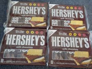 lot 75 image: 4 x 6 Full Size Hersheys Chocolate Candy Bars