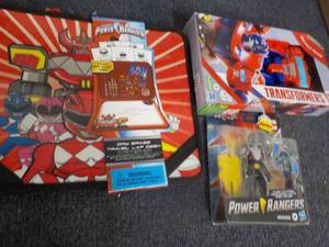 lot 103 image: New Power Rangers and Transformers...