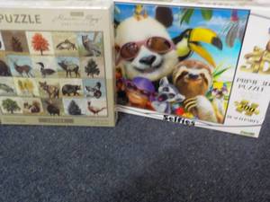 lot 111 image: 2 x New 500 pc Puzzles...