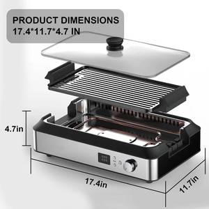 Aayujup Smokeless Indoor Electric Grill