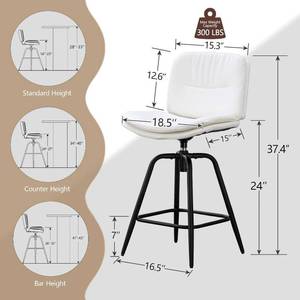 Firavoe Swivel Bar Stool Set of 2