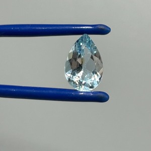 3.40 Carat Blue Topaz Pear Faceted Shape