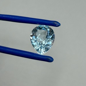 4.40 Carat Blue Topaz Pear Faceted Shape
