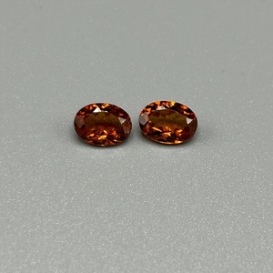 1.88 Carat Golden Brown Citrine Oval Faceted Cut - Set of 2 Loose Stones