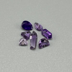 2.20 Carat Amethyst Mixed Cut - Assorted Lot of 7 Loose Stones