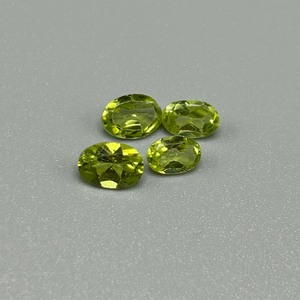 2.54 Carat Peridot Oval Faceted Cut - Set of 5 Loose Stones