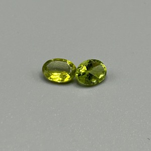 1.53 Carat Peridot Oval Faceted Cut - Set of 2 Loose Stones