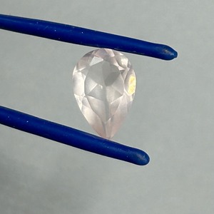4 Carat Rose Quartz Pear Faceted Shape
