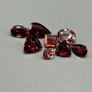 4.50 Carat Garnet Mixed Cut - Assorted Lot of Loose Stones, Various Sizes & Shapes