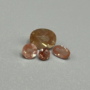 3 Carat Sunstone Mixed Cut - Assorted Set of 4 Loose Stones, Various Sizes & Shapes
