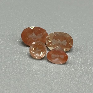 3 Carat Sunstone Mixed Cut - Set of 4 Loose Stones, Various Sizes & Shapes