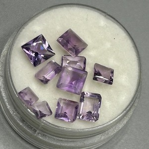 7 Carat Amethyst Mixed Cut - Assorted Lot of Loose Stones, Various Sizes & Shapes