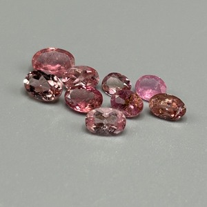 4 Carat Pink Rubellite Tourmaline Mixed Cut - Assorted Set of Loose Stones, Various Sizes & Shapes