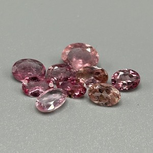 4.30 Carat Pink Tourmaline Mixed Cut - Assorted Set of 9 Loose Stones, Various Sizes & Shapes