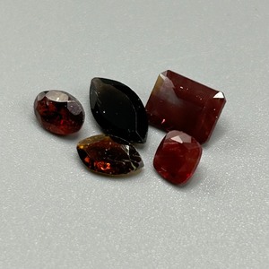 3.50 Carat Tourmaline Mixed Cut - Assorted Set of 5 Loose Stones, Various ColorsHues, Sizes & Shapes