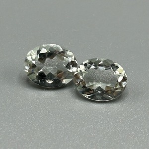 4.70 Carat Light Color Quartz Oval Faceted Cut - Set of 2 Loose Stones