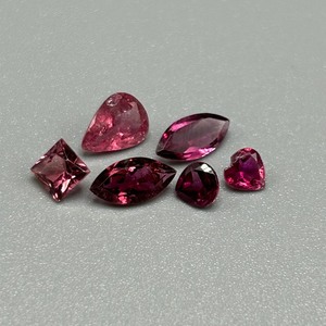 2.50 Carat Pink Tourmaline Mixed Cut - Assorted Set of 6 Loose Stones
