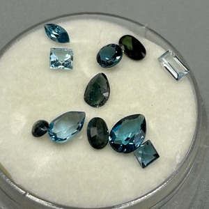3.50 Carat Blue Topaz (London & Swiss) Mixed Cut - Assorted Lot of Loose Stones