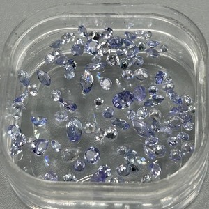 5.70 Carat Tanzanite Mixed Cut - Assorted Lot of Melee Stones, Various Sizes & Shapes