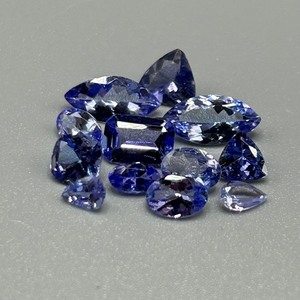 5 Carat Tanzanite Mixed Cut - Assorted Set of Loose Stones, Various Sizes & Shapes