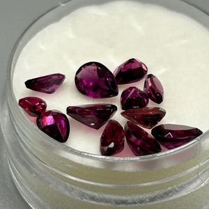 7 Carat Garnet Mixed Cut - Assorted Lot of Loose Stones, Various Sizes & Shapes