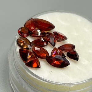 8.80 Garnet Mixed Cut - Assorted Lot of Loose Stones, Various Sizes & Shapes