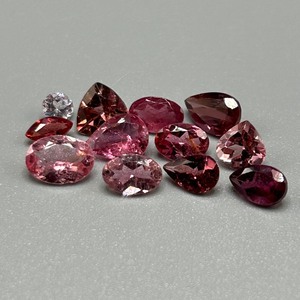 5.30 Carat Pink Tourmaline Mixed Cut - Assorted Lot of Loose Stones, Various Sizes & Shapes