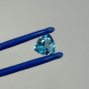 2.02 Carat Swiss Blue Topaz Triangular Trillion Faceted Cut