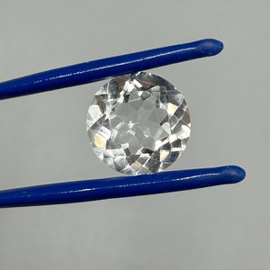7.42 Carat Colorless Rock Crystal Quartz Round Faceted Cut