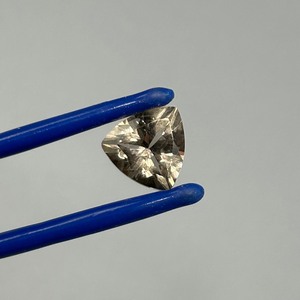 2.19 Carat Light Gray-Purple Quartz Triangular Trillion Faceted Cut
