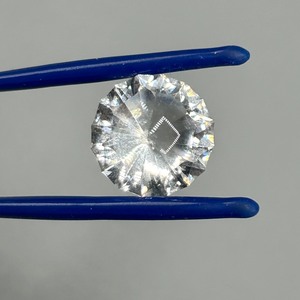 8.675 Carat Colorless Rock Crystal Quartz Round Faceted Cut