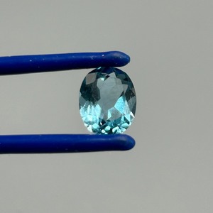 3.41 Carat Swiss Blue Topaz Oval Faceted Cut