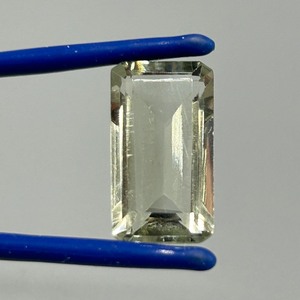 9.86 Carat Green Quartz Elongated Rectangular Emerald Step Cut