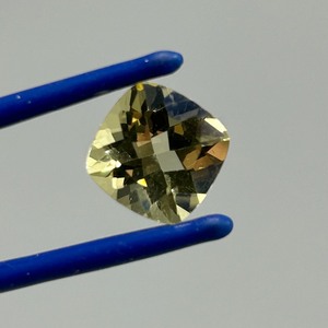 4.59 Carat Lemon Quartz Square Cushion Faceted Cut