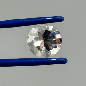 5.77 Carat Colorless Rock Crystal Quartz Round Faceted Cut