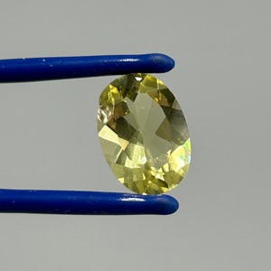 4.55 Carat Lemon Quartz Elongated Oval Faceted Cut