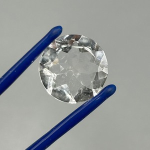 8.75 Carat Colorless Rock Crystal Quartz Round Faceted Cut