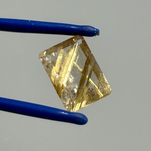 7.02 Carat Rutilated Quartz Rectangular Emerald Step Cut