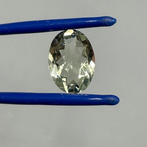 5.30 Carat Light Green Quartz Oval Faceted Cut
