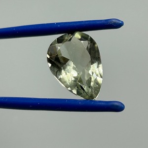 6.77 Carat Green Quartz Pear Faceted Cut