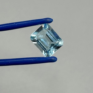 5.45 Carat Swiss Blue Topaz Rectangular Emerald Cut
